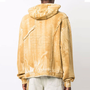 Sweat-shirts à capuche délavés pour hommes, style streetwear, confortables, tendance, doux, à manches longues, légers, vêtements d'extérieur - Product Image 4