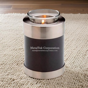 Tealight Niño Cremación Urna Keepske Cenizas Personalizado Color Marrón Venta al por mayor Precio bajo Urnas funerarias Tubo Forma cilíndrica Urnen - Product Image 4