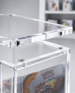 New Design Modern Chrome Finish for Clear Acrylic Booster Box <b>Protector</b> Limited Edition Poke Center Kanazawa Special Display - Product Image 1