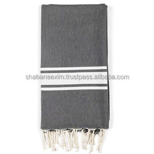 Toalla de Hammam de Algodón Turco, con Rayas y Flecos Anudados, Ligera, para Viajes, Baño, Spa, Resort, Colores Personalizados al por Mayor, Ecológica - Product Image 2