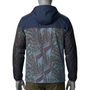Chaqueta Cortavientos con Capucha Estampada para Hombre, Impermeable, con Cierre Completo, para Entrenamiento al Aire Libre, Ligera, Ropa Deportiva Técnica, Chaqueta de Alto Rendimiento - Product Image 3