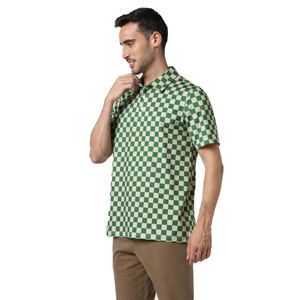Chemises décontractées 100 % coton de haute qualité avec poche unie, respirantes, à manches courtes, vente en gros pour hommes - Product Image 3