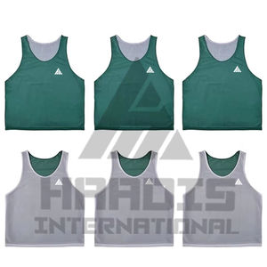 Reversible Team Sports Soccer Double Sided Practice <b>Bibs</b> for Women Vest With Numbers <b>Training</b> - Product Image 1