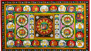 Cuadro de Arte Folclórico Pattachitra Hecho a Mano, Diseño de Krishna RaasLeela, Pintura Tradicional de Odisha para Decoración del Hogar, Comedor, Sala de Estar - Product Image 4
