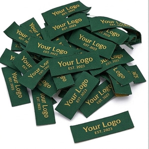 Étiquettes de vêtements en coton tissé personnalisées, forme rectangulaire, impression numérique, lavables, à coudre, logo EST 2023 - Product Image 4