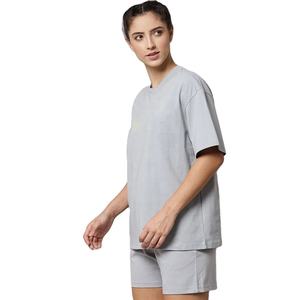 Listo para enviar, conjunto doble de estilo callejero para mujer, conjunto doble para mujer, estampado gráfico, ropa informal transpirable, conjunto doble para las estaciones de verano - Product Image 5
