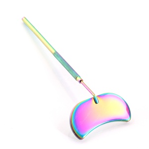 Pinzas de Acero Inoxidable de Alta Calidad para Extensión de Pestañas, Punta Puntiaguda, Espejo para Pestañas con Nombre Comercial Personalizado Impreso y Mango - Product Image 3