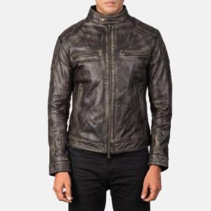 Chaqueta de Cuero de Piel de Oveja para Hombre de la Mejor Calidad, Corte Ajustado, Cuello Alto, Personalizable, Ropa de Calle de Invierno - Product Image 1