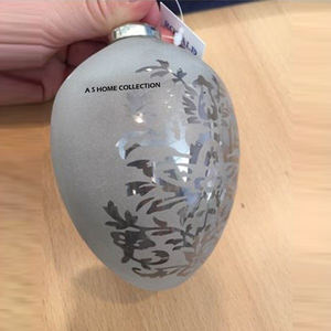 Boîte suspendue de Noël en forme de cœur en acier inoxydable avec motif martelé, ornement Père Noël, cadeaux de fête, décoration - Product Image 4