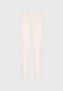 <span class=keywords><strong>Pantaloni</strong></span> Jogger da Uomo in Cotone Crema, Vita Elastica, Gamba Dritta, Leggeri e Traspiranti con Tasche Laterali, Stile Primaverile - Product Image 3