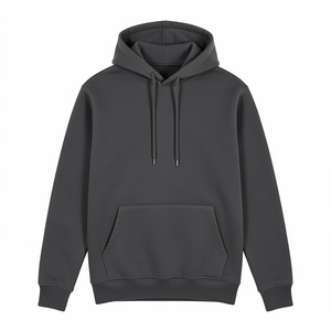 Sweat à capuche vintage personnalisé pour homme, 100 % coton épais, couleur unie, épaules tombantes, brodé, doublé, coupe classique pour l'hiver - Product Image 3