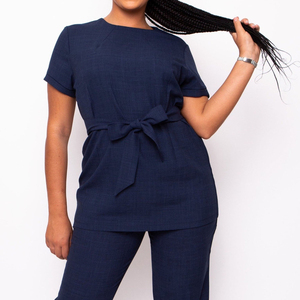 Nouvelle arrivée : uniforme de spa noir, design élégant, uniforme de haute qualité, tunique de salon de spa - Product Image 3