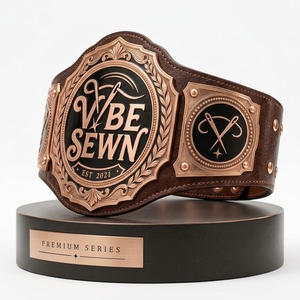 Cinturón de Campeonato Personalizado, Cinturón de Premio con Placas Metálicas Premium, Diseño Decorativo, Correa Ajustable, Trofeo para Competencia Deportiva, OEM - Product Image 3