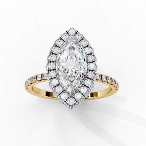 แหวนหมั้นเพชรรูปรัศมีวงแหวนสำหรับเจ้าสาว - Product Image 3