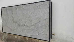 Paneles de Revestimiento de Pared de Piedra de Pizarra Plateada Brillante, Acabado Texturizado Natural, Superficie Decorativa Moderna para Interiores de Villas - Product Image 2