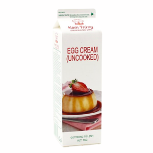 Crema sin Lácteos HALAL al por Mayor para Envío Global, OEM/ODM, para Uso en Panadería, Crema de Huevo con Vainilla, Crema de Huevo sin Cocinar 1KG, Precio Especial - Product Image 1