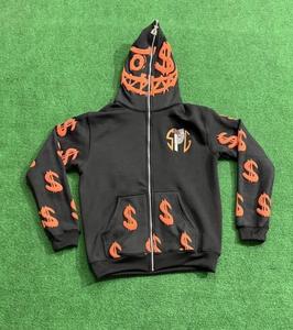 Sudadera con capucha y cremallera de alta calidad para unisex, 100% algodón polar, 500 GSM, productos personalizados - Product Image 5