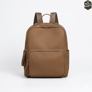 2026 New Arrival Fashion Style Genuine Leather Laptop <b>Backpack</b> for Men with PVC Lining and Zipper Closure - Product Image 1