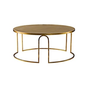 Contemporary Metal Coffee <b>Table</b> With <b>Marble</b> <b>Top</b> Stylish Furniture Piece For Modern Living Room Interior Decoration - Product Image 6