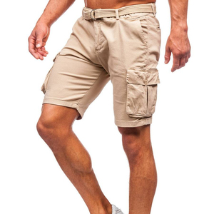 Best Quality Custom logo and Design Solid Color Straight Cargo Shorts for Men's Fitness Sports Men's Shorts Wholesale OEM ODM - Product Image 3