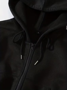 Sudadera con capucha corta de forro polar para mujer, estilo urbano personalizado, con cremallera, lisa, vintage, de punto, con capucha y manga regular, estilo otoñal - Product Image 4