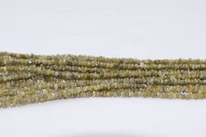 Cuentas de diamante amarillo natural sin cortar 2-3mm 15 pulgadas para la fabricación de joyas cuentas de diamante crudo hechas de piedra natural - Product Image 5
