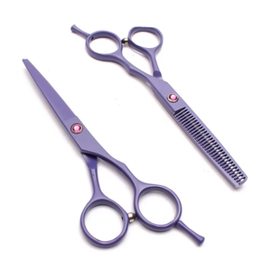 Ensemble de ciseaux de coiffure professionnels en acier inoxydable japonais de qualité supérieure A+ pour droitiers, fournitures de salon de coiffure - Product Image 1