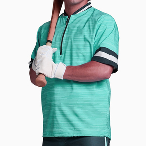 Veste de baseball unisexe à manches régulières, respirante, écologique, en tissu tricoté 100% polyester, vêtements de sport décontractés - Product Image 3