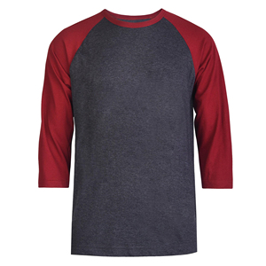 Camisetas Raglán de Manga Tres Cuartos para Hombre, al por Mayor, Lisas, Clásicas, con Contraste de Color, Estilo Béisbol, con Logotipo Personalizado - Product Image 1