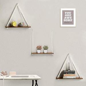 Hot Sale Industrial Style <b>Wall</b> Mounted Shelf <b>Unit</b> with Solid Wood Boards and Iron <b>Brackets</b> <b>for</b> Home Available <b>For</b> Sale - Product Image 2