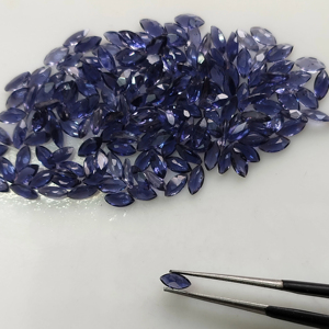 Iolita Púrpura Natural de 5x2.5MM, Corte Marquise Facetado, Gema Suelta de la Mejor Calidad con Efectos Pleocroicos para Joyería - Product Image 4