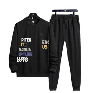 Ensemble de survêtement coupe-vent à manches longues pour homme, de haute qualité, 100% coton, doublure en polaire, col boutonné, coupe régulière - Product Image 6