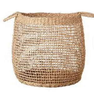 Sac à linge en fibre naturelle de jute avec poignées robustes pour le lavage et le rangement - Product Image 2