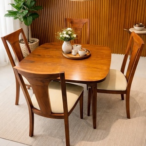 Traditional <b>Dining</b> Table Wooden <b>Dining</b> Table With 8 <b>Chairs</b> Antique Style <b>Dining</b> Table for <b>Dining</b> Room For Home Villa Apartment - Product Image 1