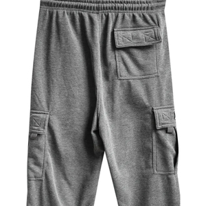 Pantalon de jogging cargo oversize pour homme, multipoches, en molleton, streetwear, baggy, en coton, avec logo personnalisé - Product Image 3