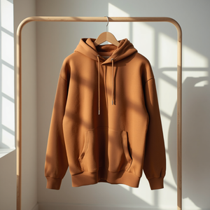 Sudadera con capucha extragrande de algodón grueso tipo polar, estilo streetwear, OEM - Product Image 2