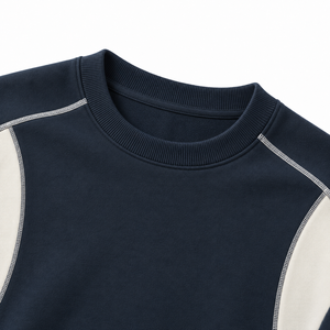 Sweat-shirt tendance avec détails de panneaux surpiqués, coupe décontractée, tissu doux et style inspiré du streetwear moderne. - Product Image 5