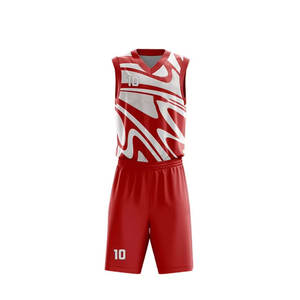 Ensemble de maillots de basket-ball unisexe en polyester à séchage rapide personnalisable réversible taille plus respirant pour enfants adultes personnalisable - Product Image 1