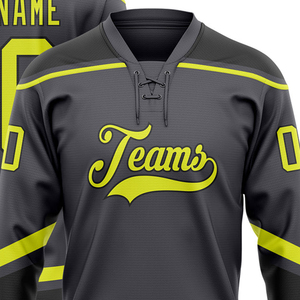 Maillot de hockey personnalisé pour équipe, 100 % polyester, décontracté, à manches longues, pull sportif avec impression par sublimation - Product Image 3