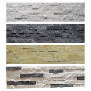 Carrelage en marbre moderne à 6 rangées, finition brisée, imperméable, durable, multicolore (gris, blanc, beige, noir), pour intérieur/extérieur, style européen - Product Image 1