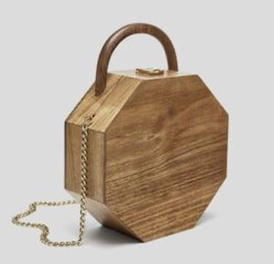 Pochette de soirée de luxe en bois pour femme, faite à la main, sac à main en bois naturel avec artisanat haut de gamme - Product Image 3