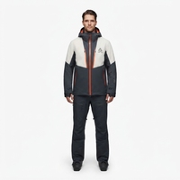 Veste de ski alpin AeroShield 3L Pro personnalisée pour homme, imperméable 20K, respirante, en Cordura, laine mérinos, nylon Ripstop, col montant