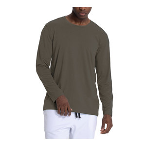 T-shirts unisexes personnalisés à manches longues en coton pour hommes, coupe ample, col rond, streetwear, tissu doux, automne-hiver - Product Image 1