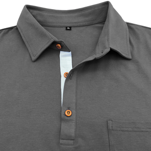 Polo de manga larga para hombre, cuello solapa, estampado de letras, moda otoño-invierno, venta al por mayor - Product Image 6
