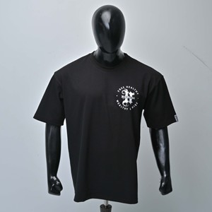Camiseta de Algodón Negra de Cuello Redondo y Manga Corta para Hombre, Estilo Casual, Corte Regular, con Estampado de Letras en la Parte Delantera, Tejido Transpirable, Historic44 - Product Image 1