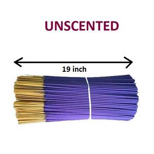 Bâtonnets d'encens de 19 pouces, approvisionnement en vrac de bâtons d'encens naturels non parfumés les plus vendus (violet) - Product Image 1