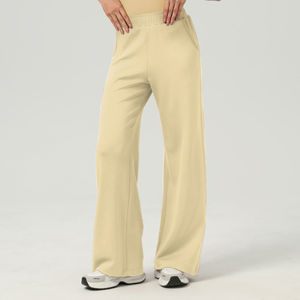 Leggings de yoga para mujer, holgados, con cintura elástica, corte recto, con bolsillos, para entrenamiento de baile y ropa de descanso, pantalones casuales largos hasta el suelo - Product Image 6