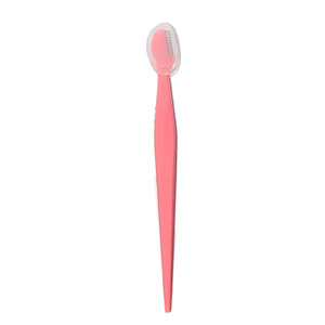 Rasoir à sourcils en plastique avec pointe dentelée, outil de maquillage de précision pour le modelage des sourcils, manche coloré avec capuchon - Product Image 3