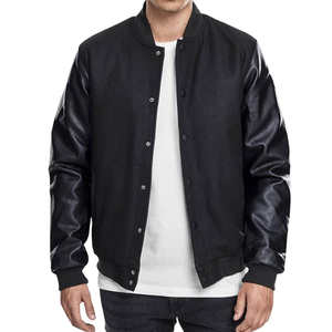Chaqueta Varsity Lisa de Manga Larga para Hombre, Diseño de Moda, Producto de Venta Superior en Ropa Casual de Invierno, Estilo Urbano - Product Image 1