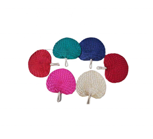 Mini abanico de mano de bambú portátil con logotipo personalizado, barato, plegable, estilo de arte popular, linterna pintada, patrones de papel, artesanías de bambú promocionales - Product Image 1